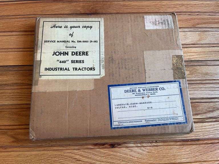 1958 John Deere 440 Industrial Tractor Service Manual image