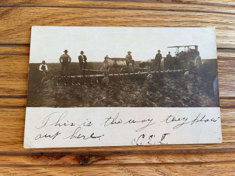 Case Steam Engine Photo Postcard image