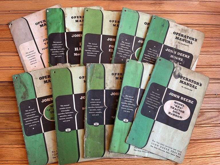 (10) John Deere Implement Manuals image