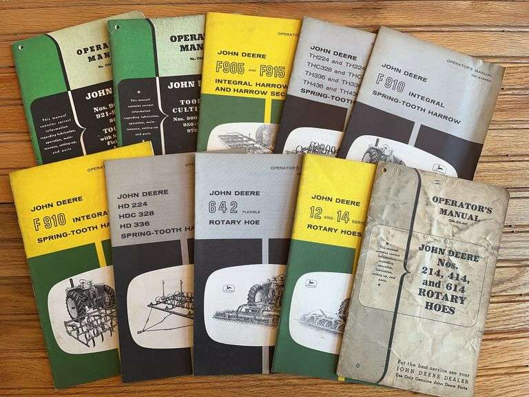 (10) John Deere Implement Manuals image