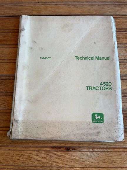 John Deere 4520 Tractor Technical Manual image