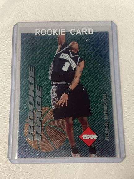 1996 Edge #19 Allen Iverson ROOKIE Rage RARE INSERT image