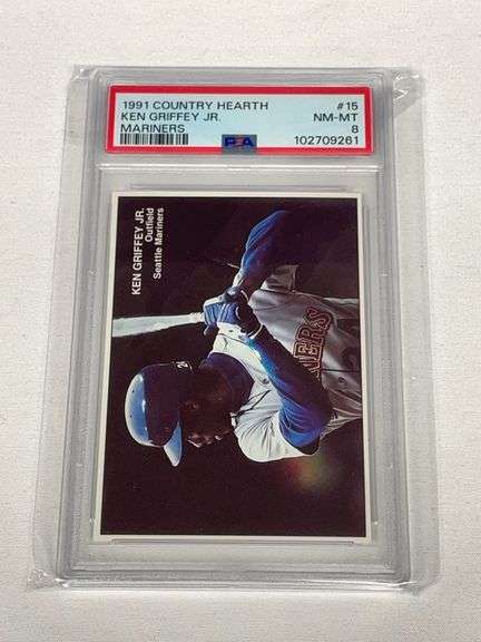1991 Country Hearth #15 Ken Griffey Jr. Graded PSA 8 image