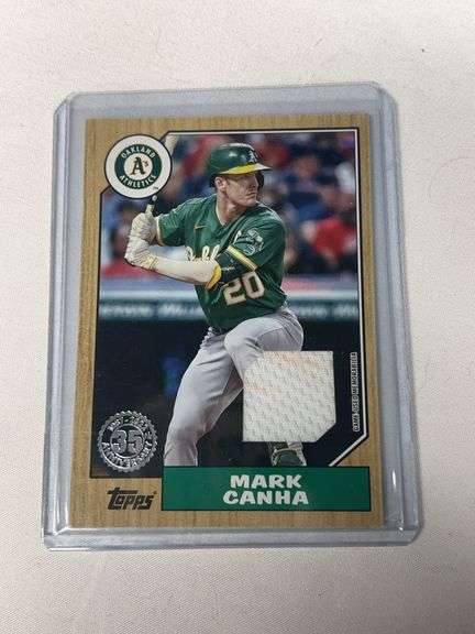 2022 Topps Archives #87R-MCA Mark Canha Jersey Patch Card image