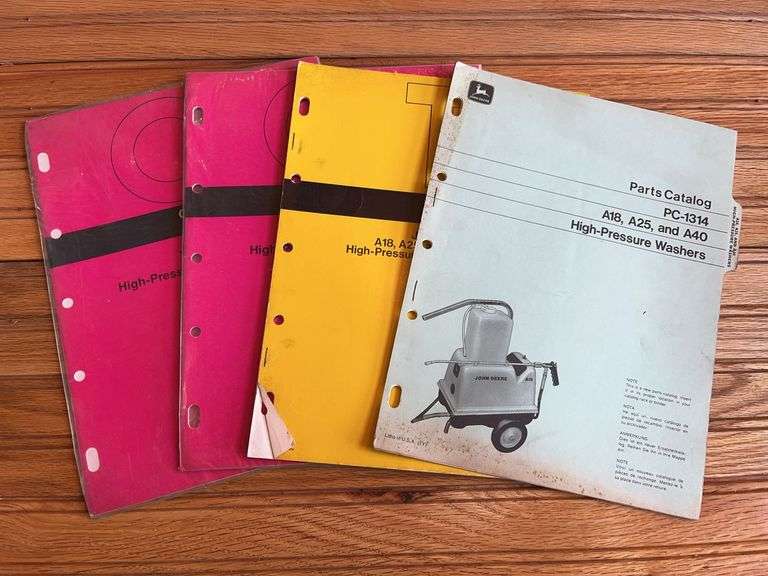 (4) John Deere Pressure Washer Manuals image