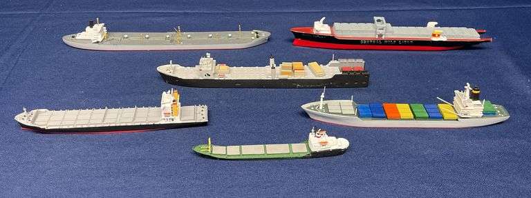 (6) Small-Scale Freighter Ship Models image