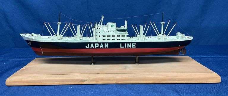 Kobu Maru Japan Line Brass(?) Ship Model image