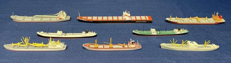 (8) Small-Scale Freighter Ship Models image
