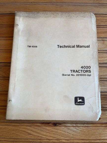 John Deere 4020 Technical Manual image