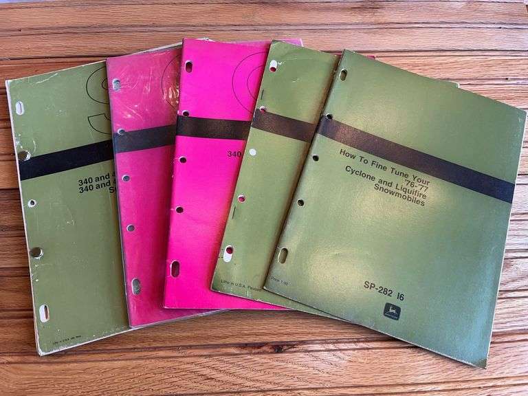 (5) John Deere Snowmobile Manuals image