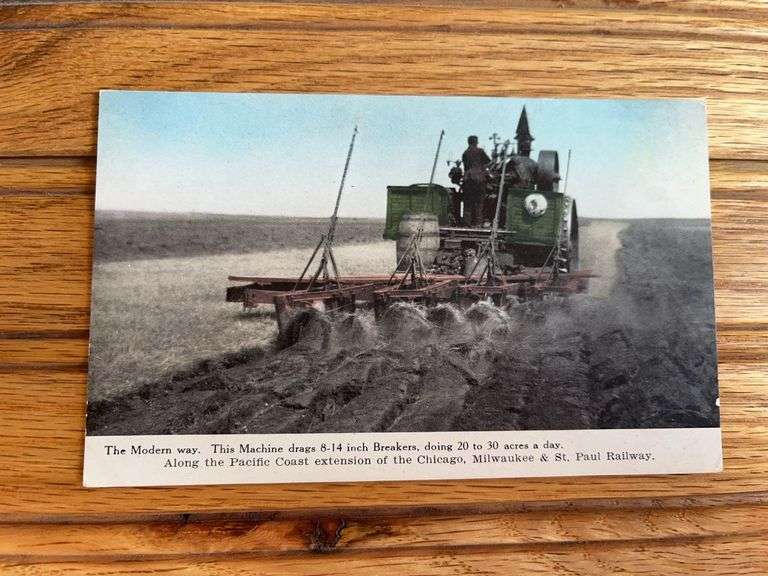 Gaar Scott Steam Engine Postcard image