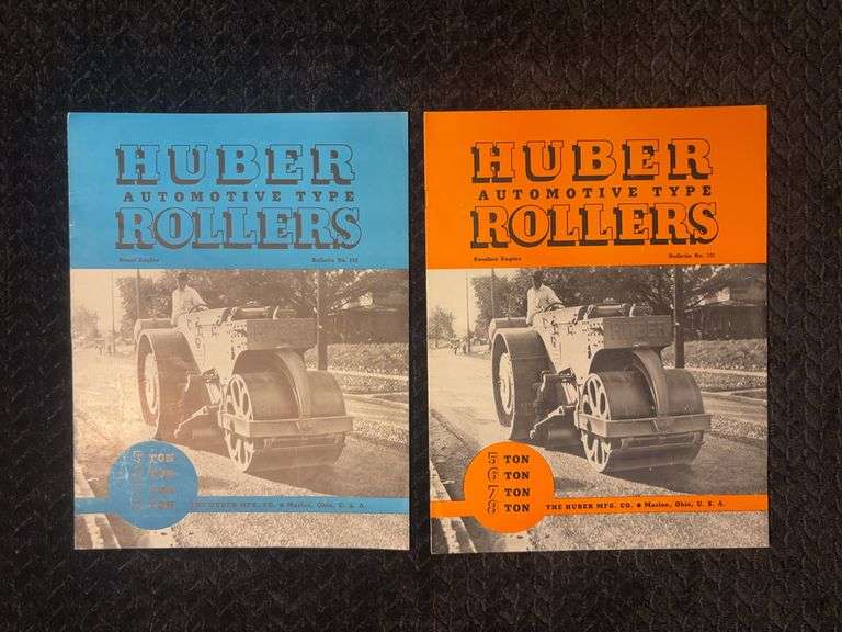 (2) Huber Automotive Type Road Roller Bulletins image