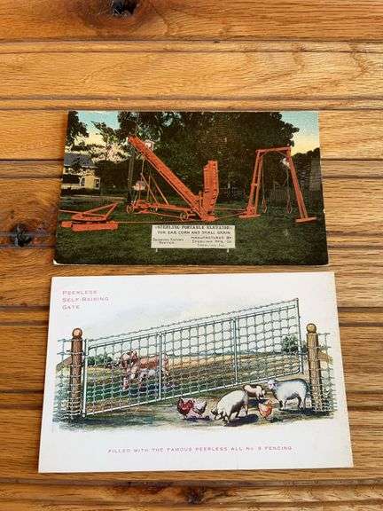 (2) Peerless Gate + Sterling Elevator Postcards image