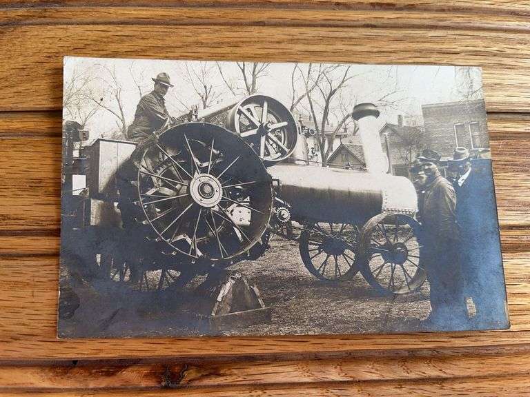 Steam Engine Photo Postcard image