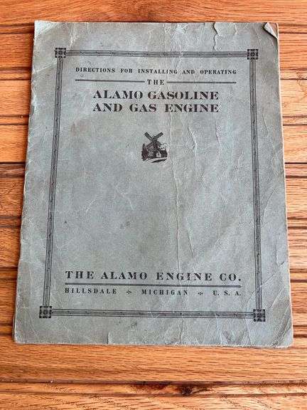 Alamo Engine Co. Operating Manual image