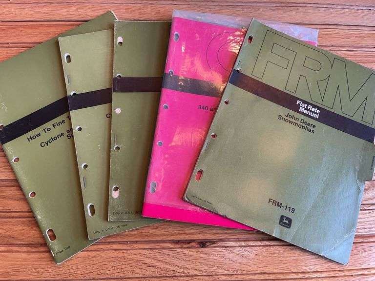 (5) John Deere Snowmobile Manuals image