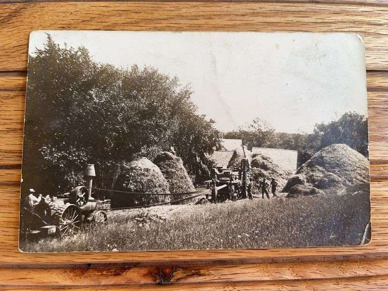 Steam Engine Photo Postcard image