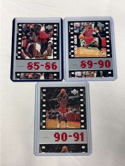 (3) 1998 Upper Deck Michael Jordan Timeline Cards image