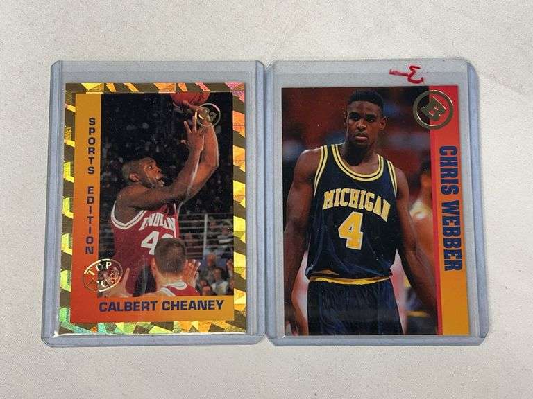 (2) Chris Webber & Calbert Cheaney Rookie Cards image