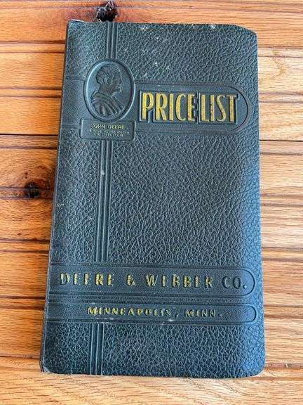 1950 Deere & Webber Co. Price List image
