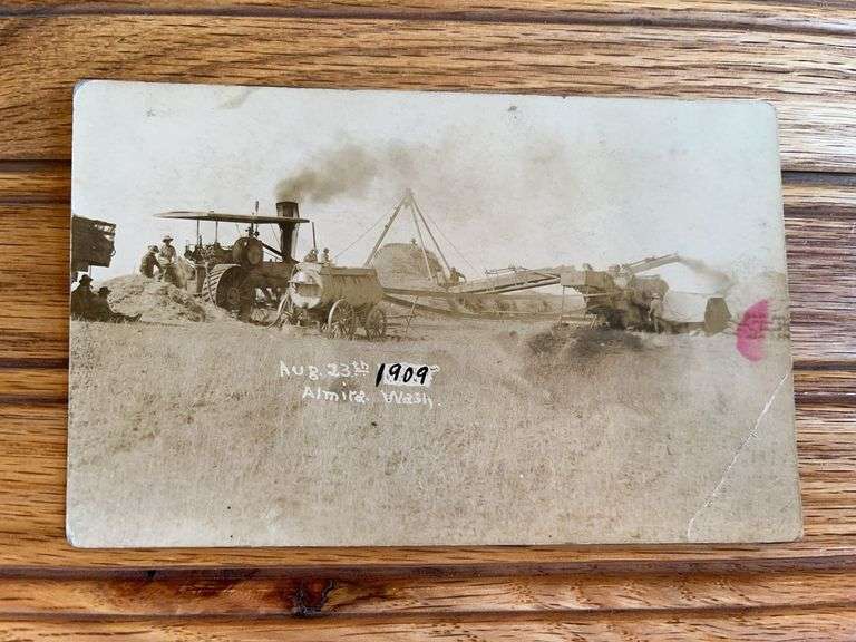 Steam Engine Photo Postcard image