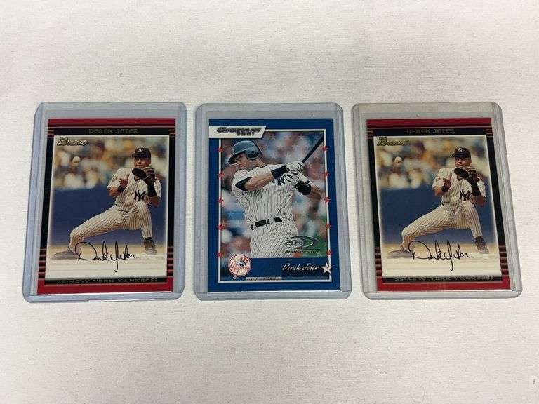(3) Derek Jeter MLB Cards image