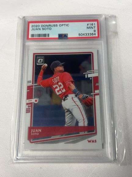 2020 Donruss Optic #161 Juan Soto Graded PSA 9 image