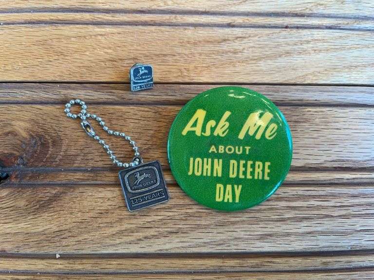 (3) John Deere Button, Pin, Charm image