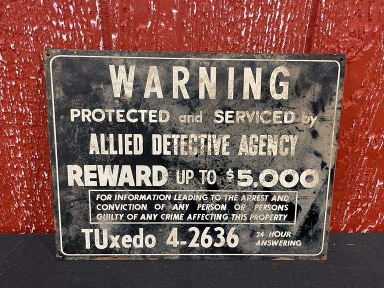 Allied Detective Agency SST Sign image