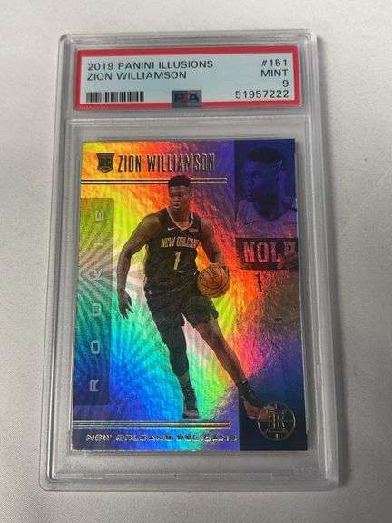 2019 Panini Illusions #151 Zion Williamson Graded PSA 9 image