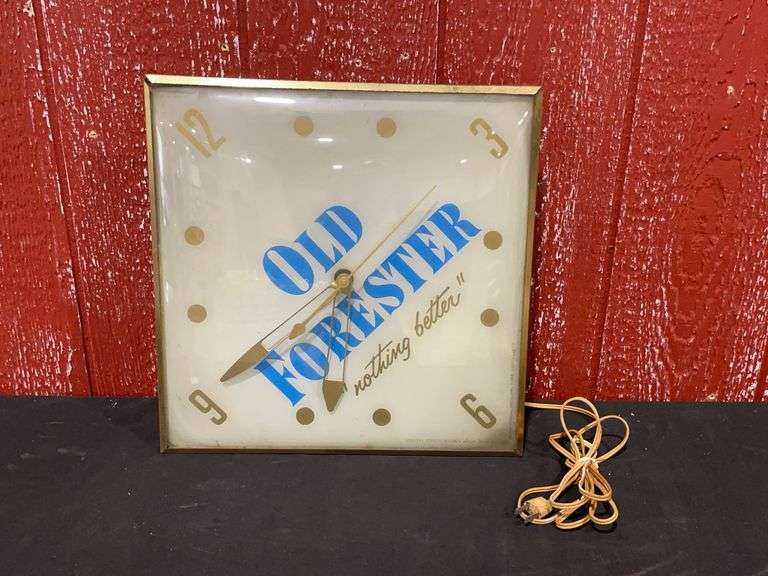 Old Forester Lighted Clock image