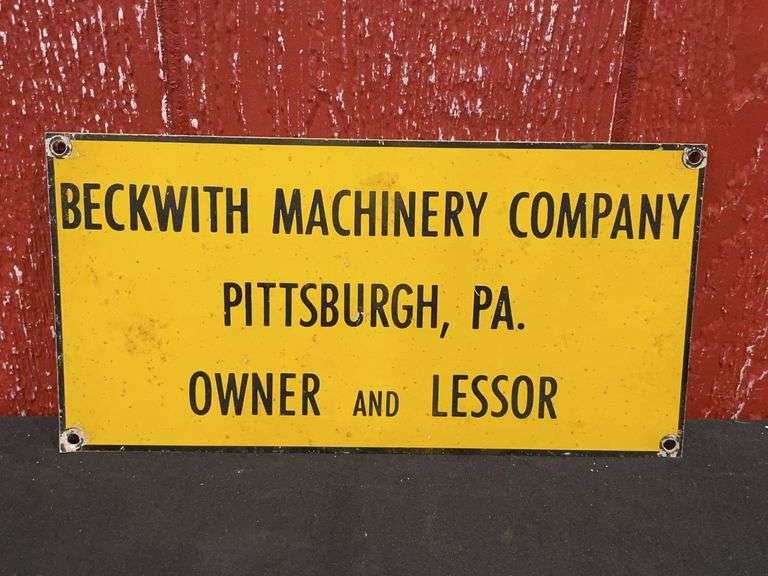 Beckwith Machinery Co. SST Sign image