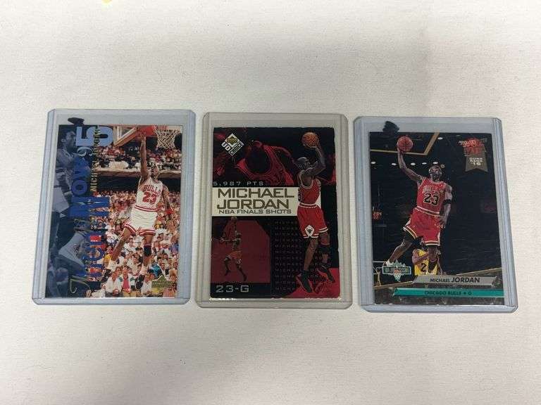(3) Michael Jordan NBA Cards image