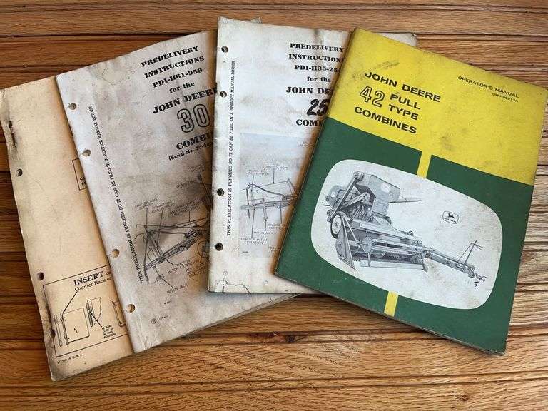 (4) John Deere Combine Manuals image