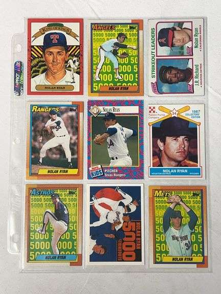 (9) Nolan Ryan MLB Cards image