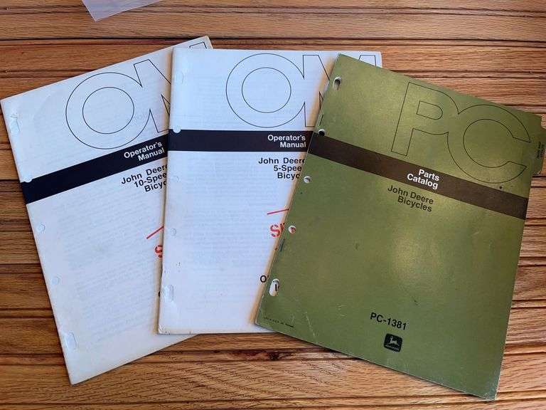 (3) John Deere Bicycle Manuals image