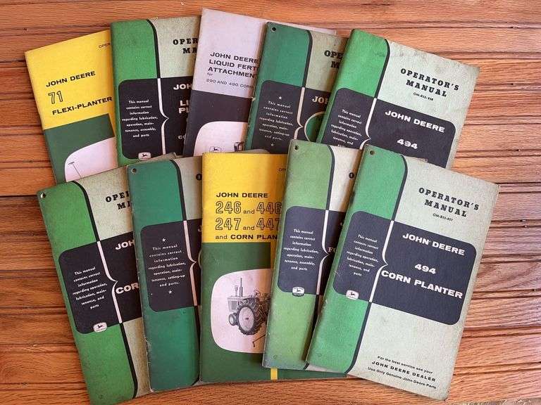 (10) John Deere Corn Planter Manuals image