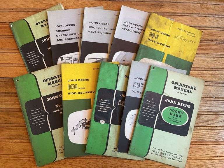 (10) John Deere Implement Manuals image