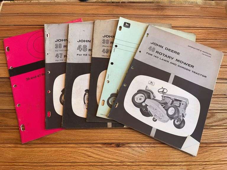 (6) John Deere L&G Mower Manuals image