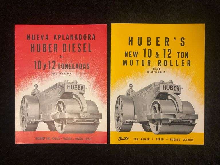 (2) Huber New 10 & 20 Ton Motor Roller United States and Foreign Bulletins image