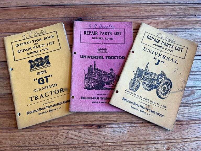 (3) Minneapolis Moline Tractor Manuals image