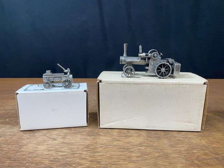 (2) 1/43 Case Steam Engine + Water Wagon Pewter NIB SC image