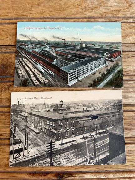 (2) Johnston Harvester + Long & Allstatter Postcards image