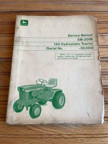 John Deere 140 L&G Tractor Service Manual image