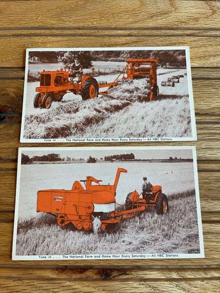 (2) Allis Chalmers All-Crop + Roto-Baler Postcards image