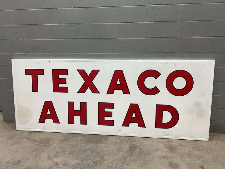 Texaco Ahead Sign image