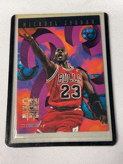 1995 NBA Hoops #1 Michael Jordan Crunchers INSERT image