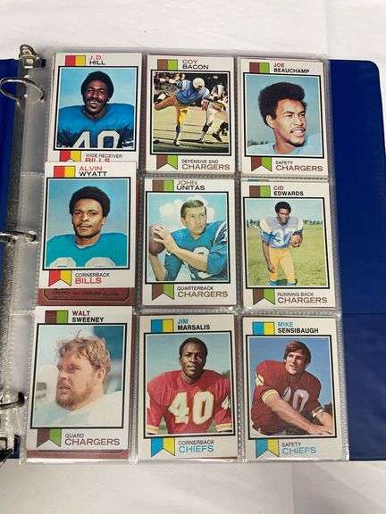 1973 Topps Football Set in Binder (Unitas, Dawson, Griese) image