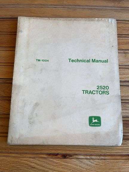 John Deere 2520 Tractor Technical Manual image