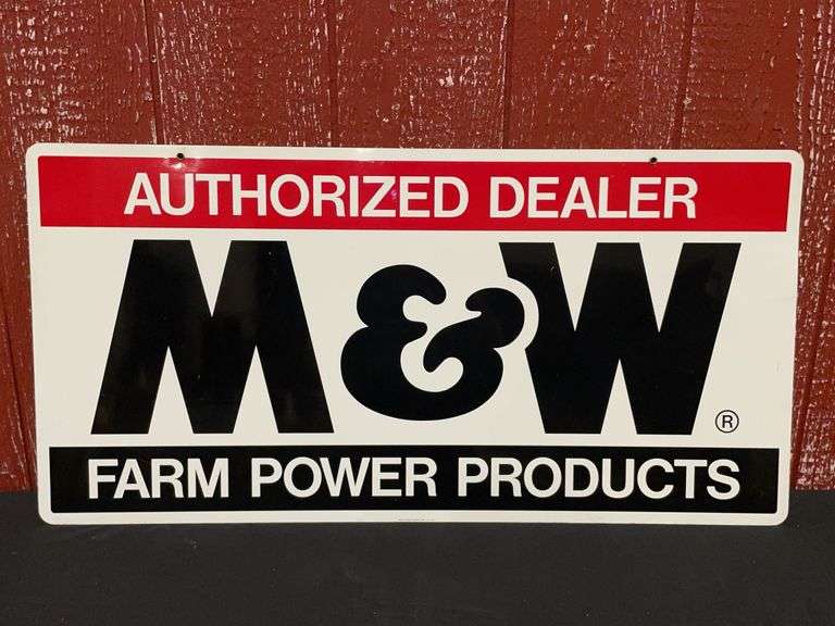 M&W Farm Power Products DST Sign image